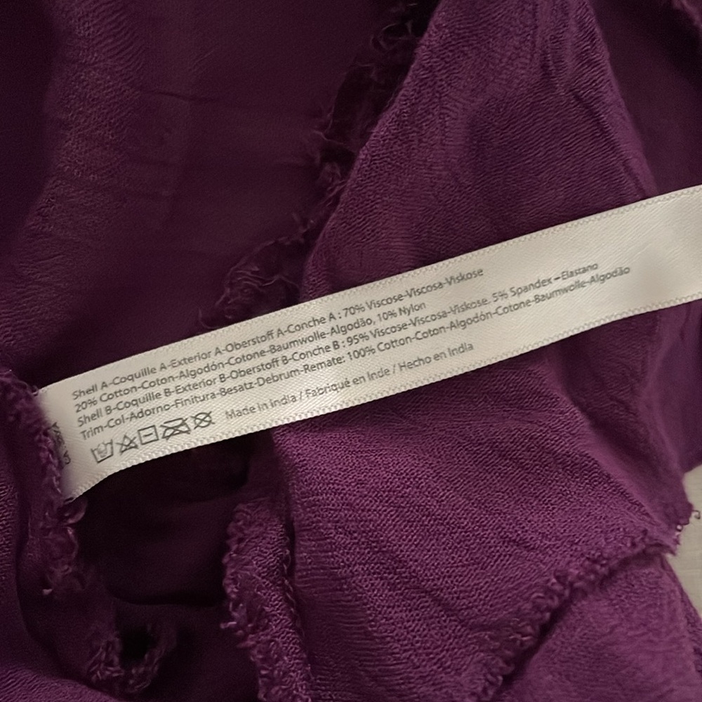 FP One Free People maxi dress plum size M purple burgundy - Picture 9 of 11
